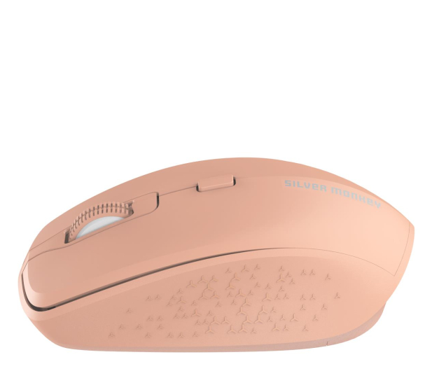 Silver Monkey M40 Wireless Comfort Mouse Silent Peach Fuzz - 1230133 - zdjęcie 5